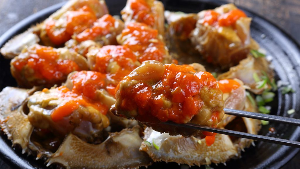 Odarijip Soy Sauce Marinated Crabs & Charcoal Grills