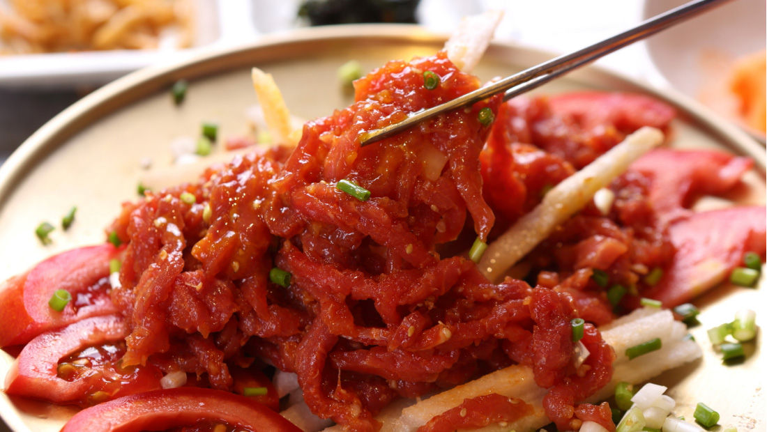 오다리집 명동맛집 odarijip 한우육회 Korean Beef Tartare